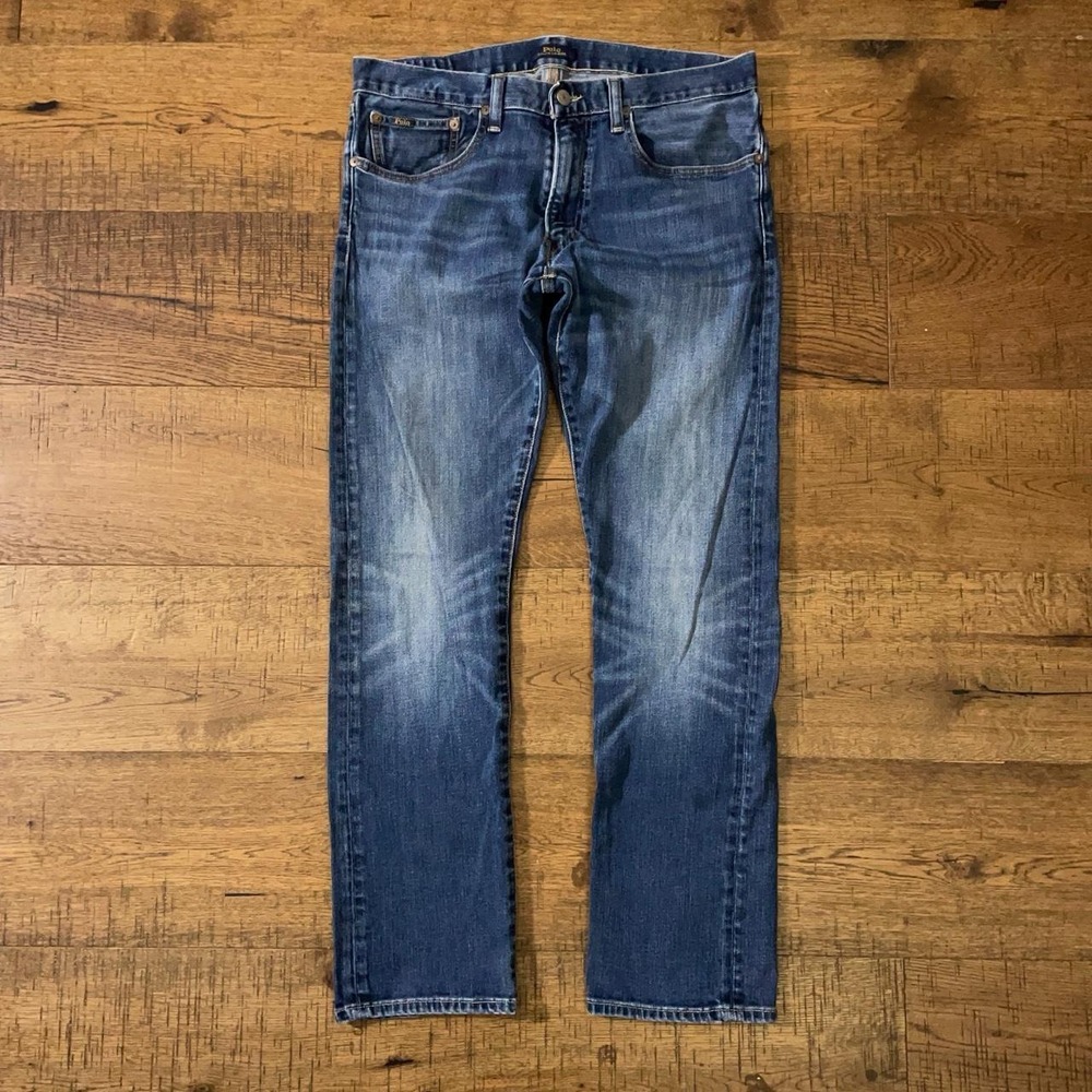Polo Ralph Lauren Jeans Mens 32x30 Blue Americana Classic Denim Straight Pants
